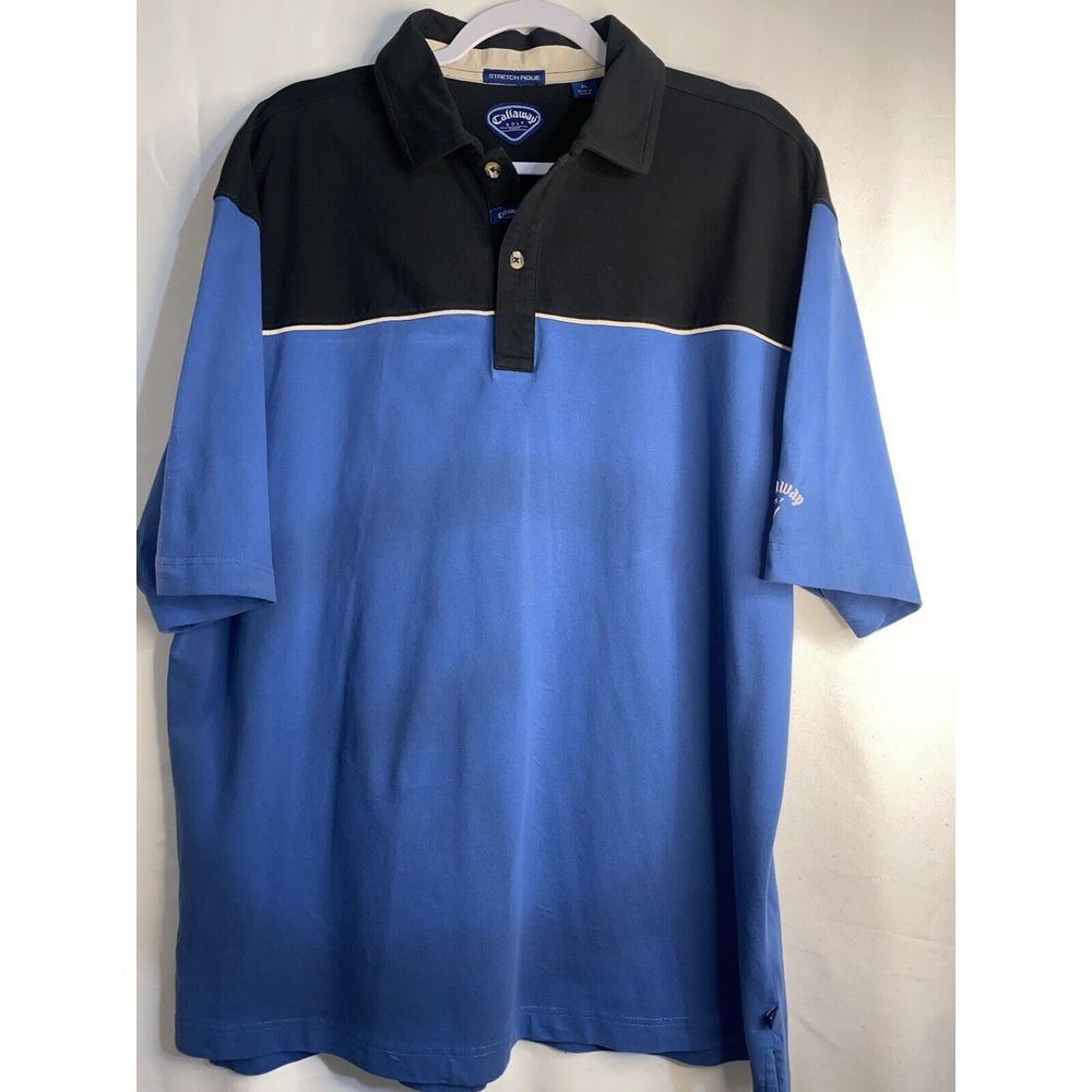 Callaway Men's Golf Short Sleeve Polo Shirt XL Blue